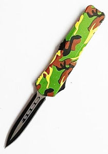Camouflage Camo Defence Otf Auto Switch Blade Pocket Spring-Assited Knife