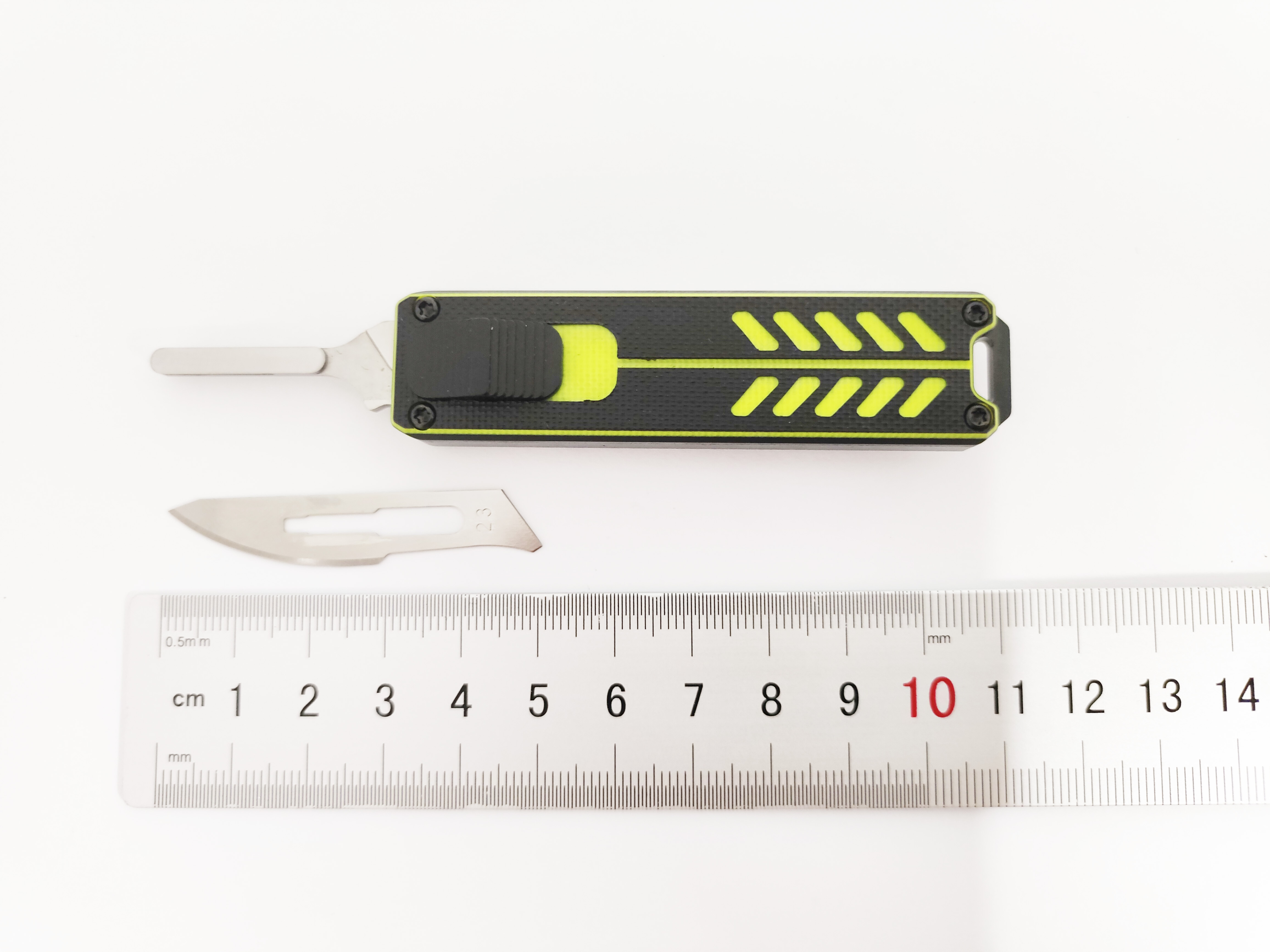 CNC Aluminum Quick Change Interchangeable Blade Out The Front Box Cutter Retractable Otf Utility Knife