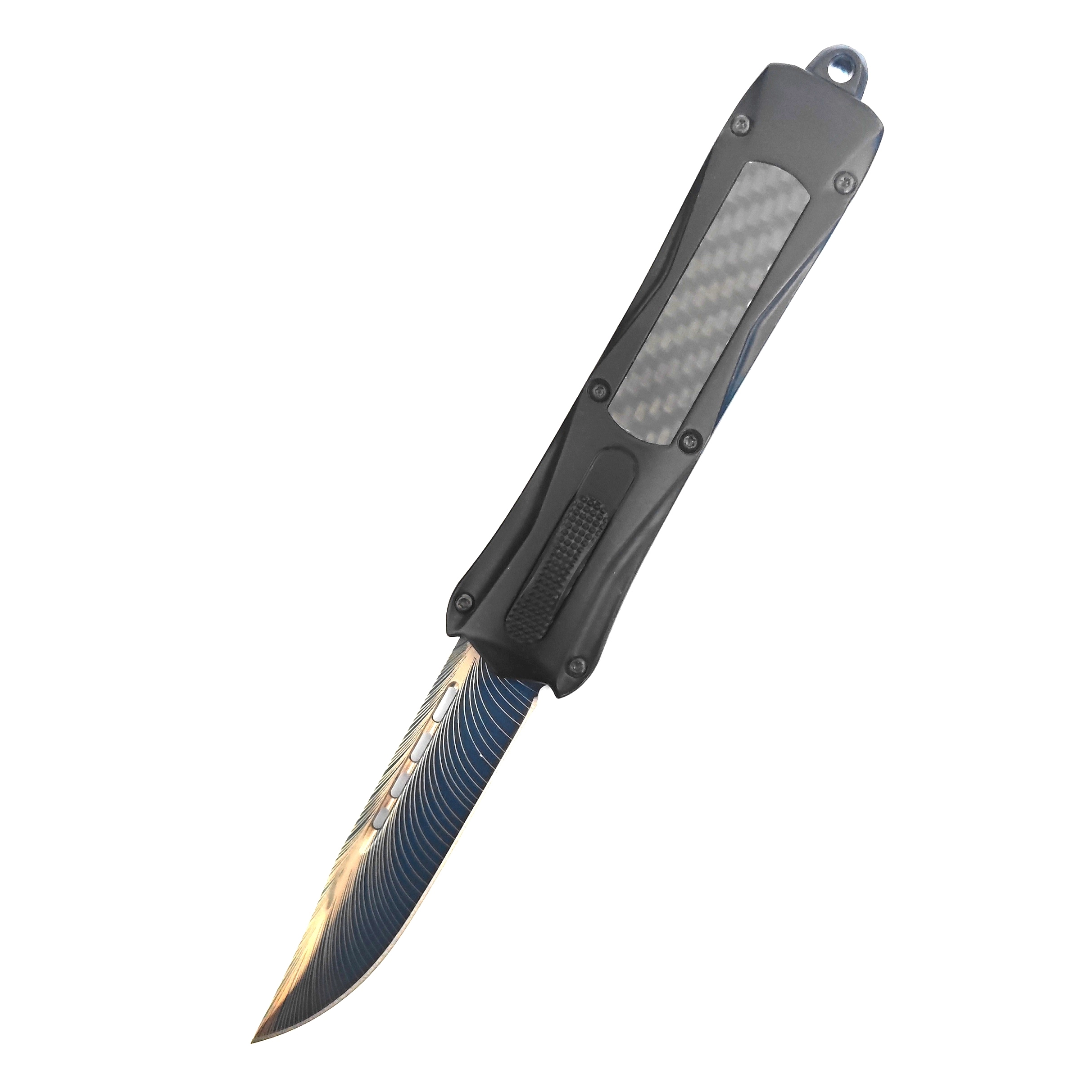 23cm Tactical Knives Outdoor Otf Automatic Hunting Camping Titanium Blade Hunting Defense Knife