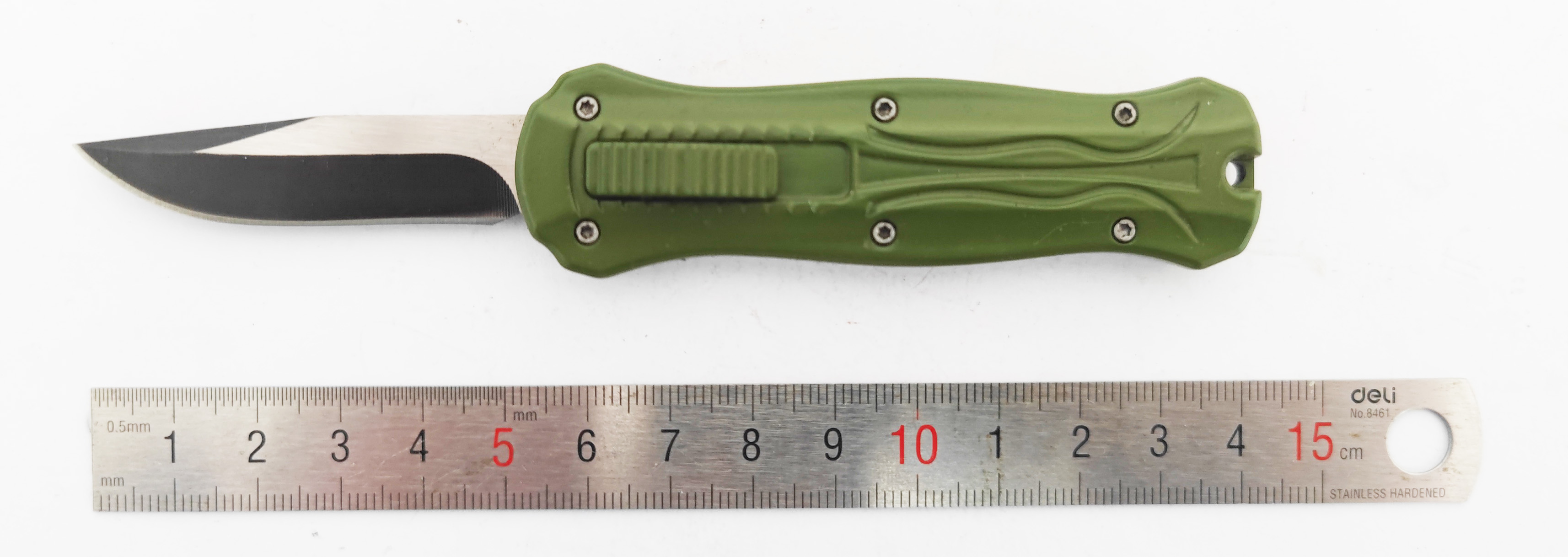 Various Blade Stypes Available Sided Pushbutton Knife Straight Forward Out Knife Pocket Otf Mini Folding Automatic Knife