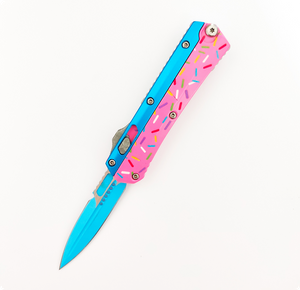 Compact Double Edge Blade Foldable Stainless Steel Outdoor Camping Auto Otf Hiking Pocket Knife 
