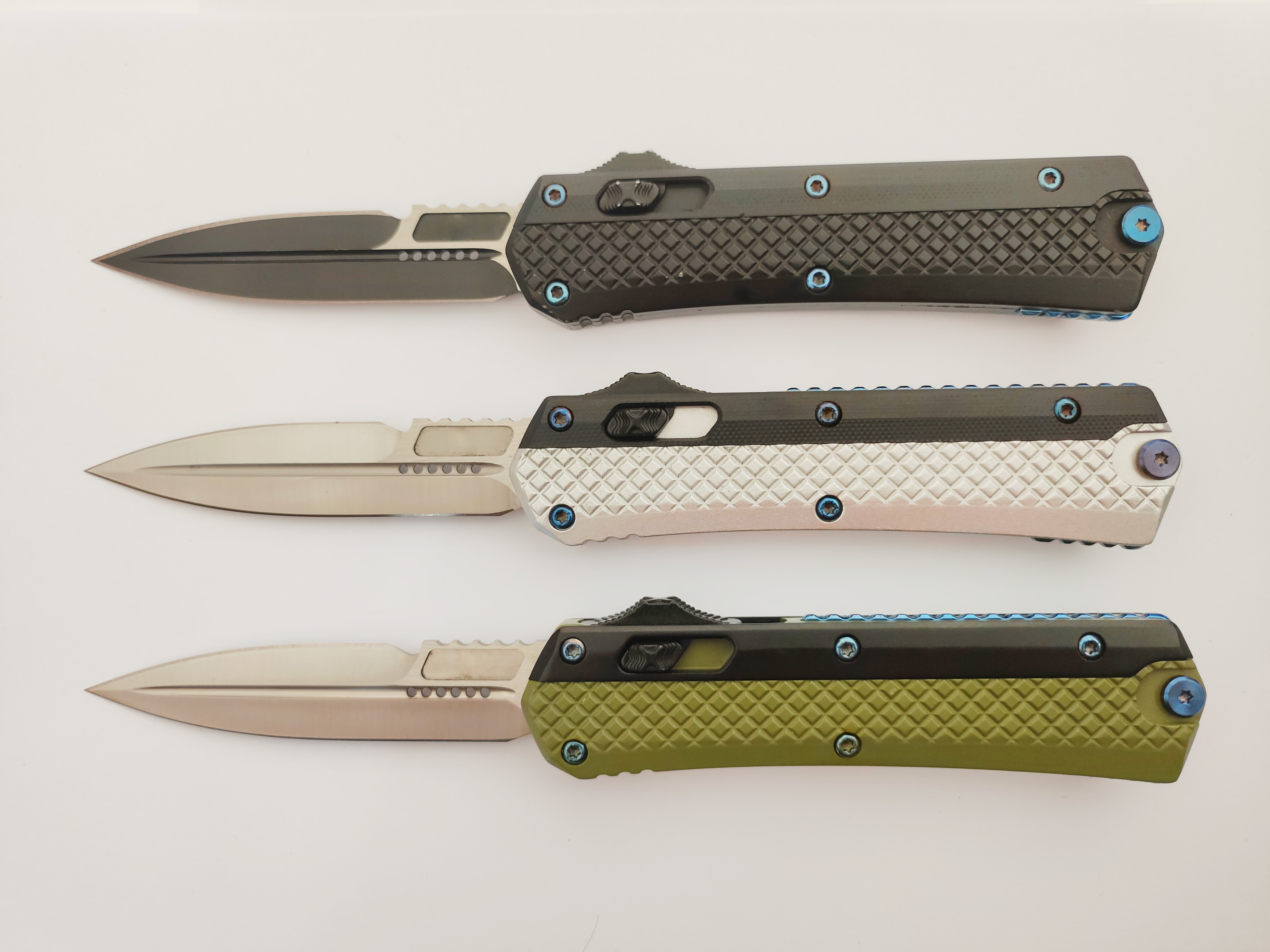 Wilderness Thumb Slide Opener D/A Everyday Carry Automatic Push Switchblades Cutting Knife