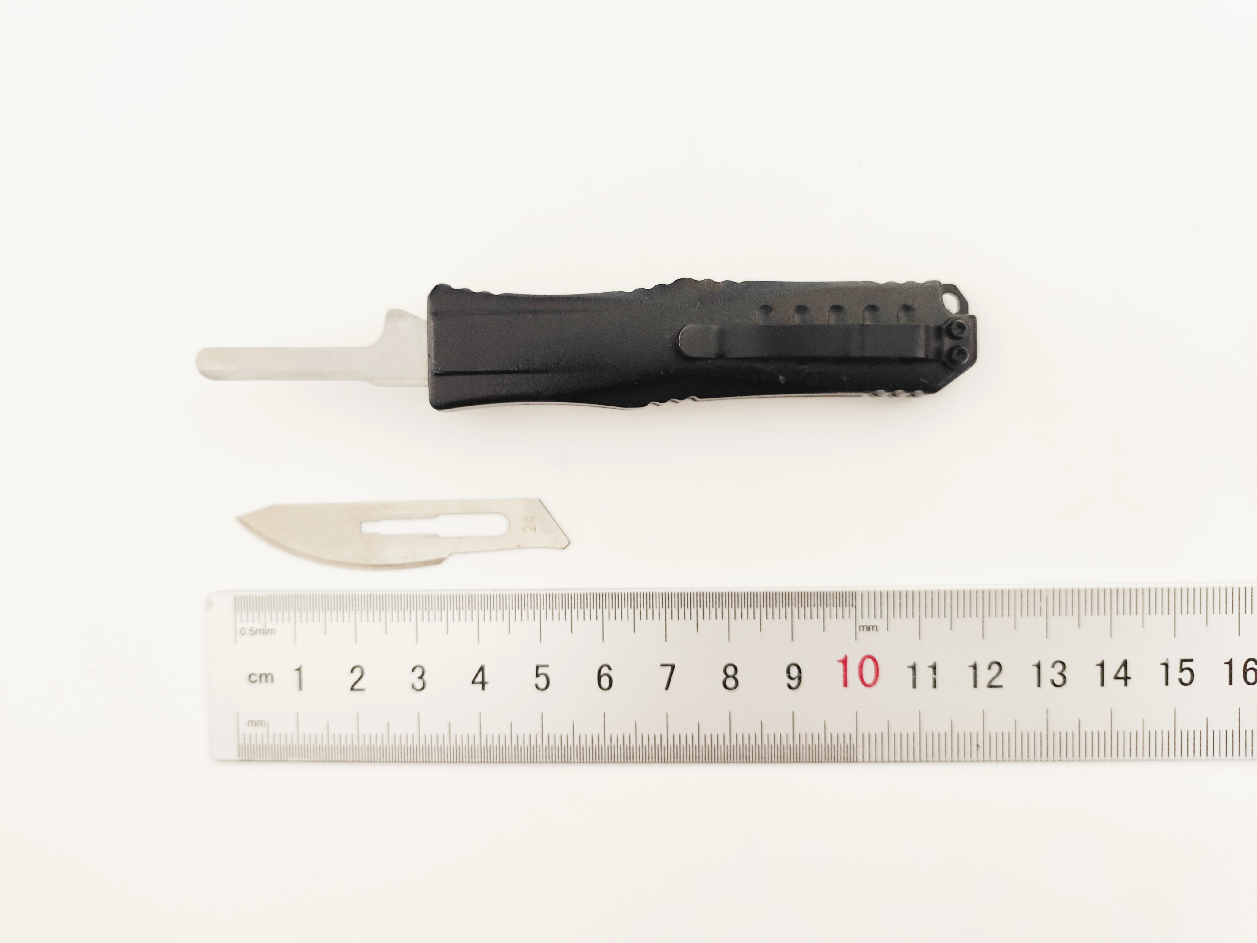 Aluminum Telescoping Knife Auto Utility Safety Scalpel Replaceable Surgical Blade Otf Utility Knife