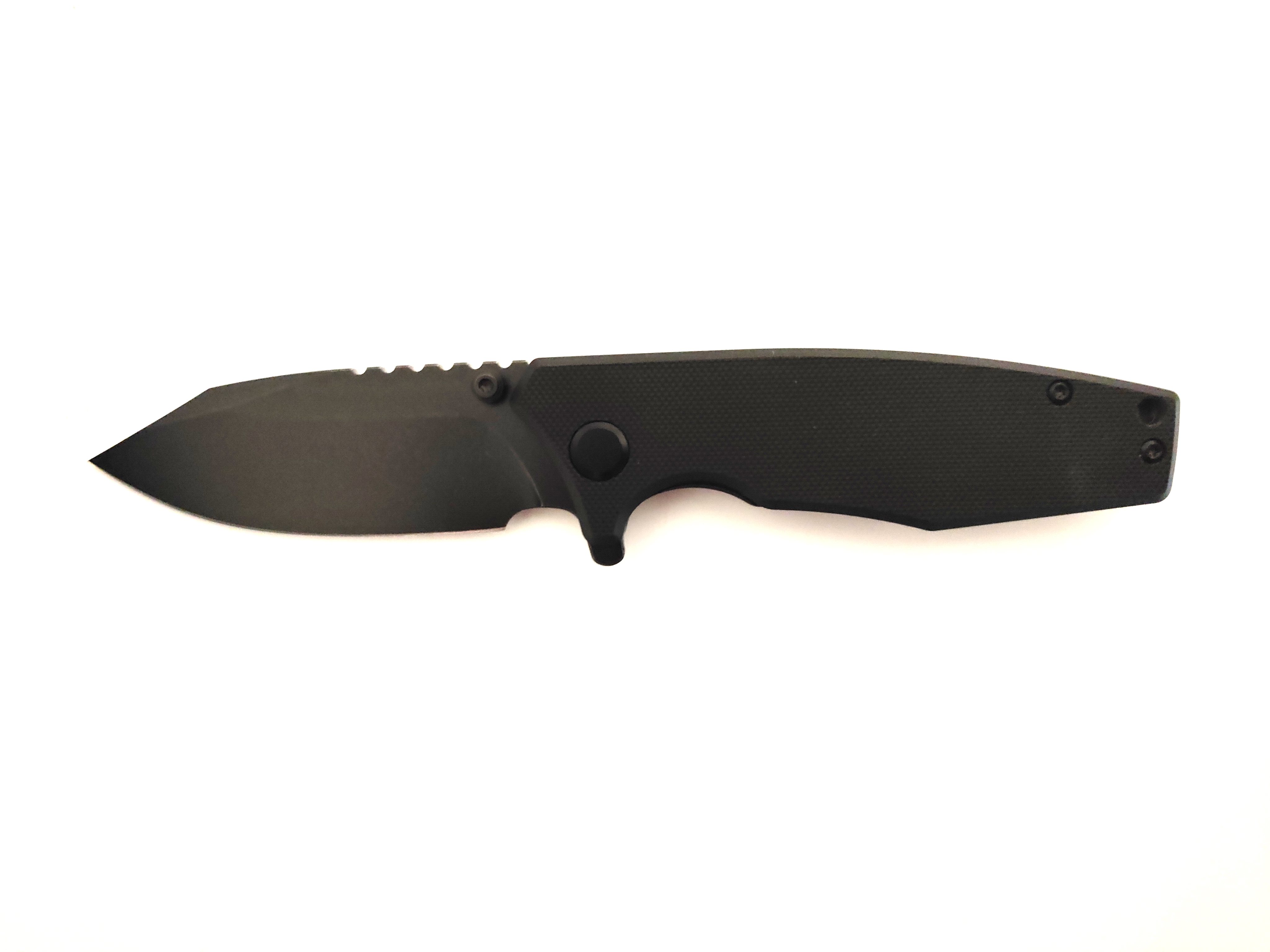 Titanium Coated Rescue Outdoor Hunting Camping Knife with G10 Handle