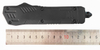 Black Soft Rubber Coated Otf Auto Knives Combat Tactical Automatic Knife