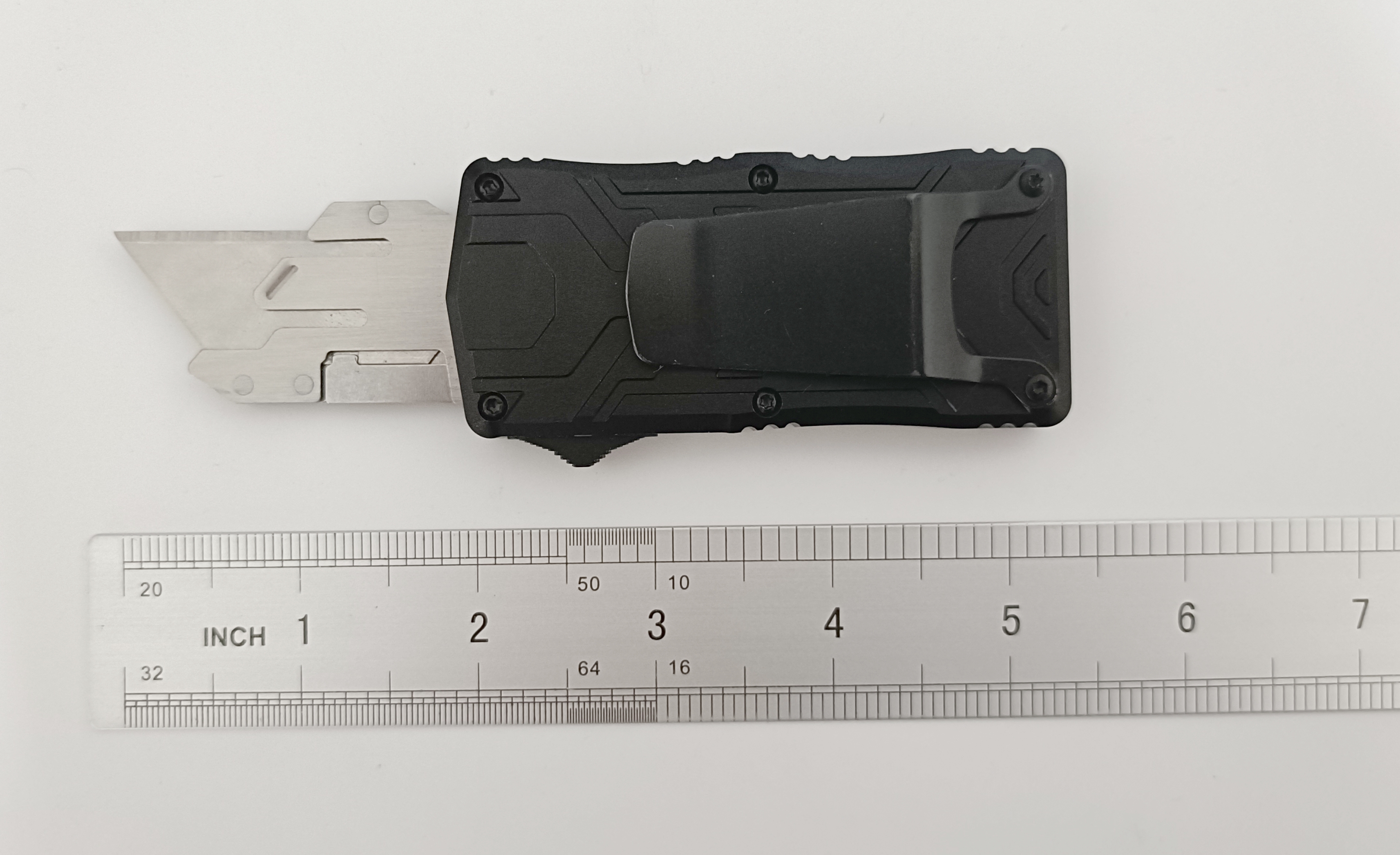 Exchangeable Blade Case Opener Auto Otf Switchblade Utility Aluminum Retractable Cutting Knife Box Cutter Folding Knife