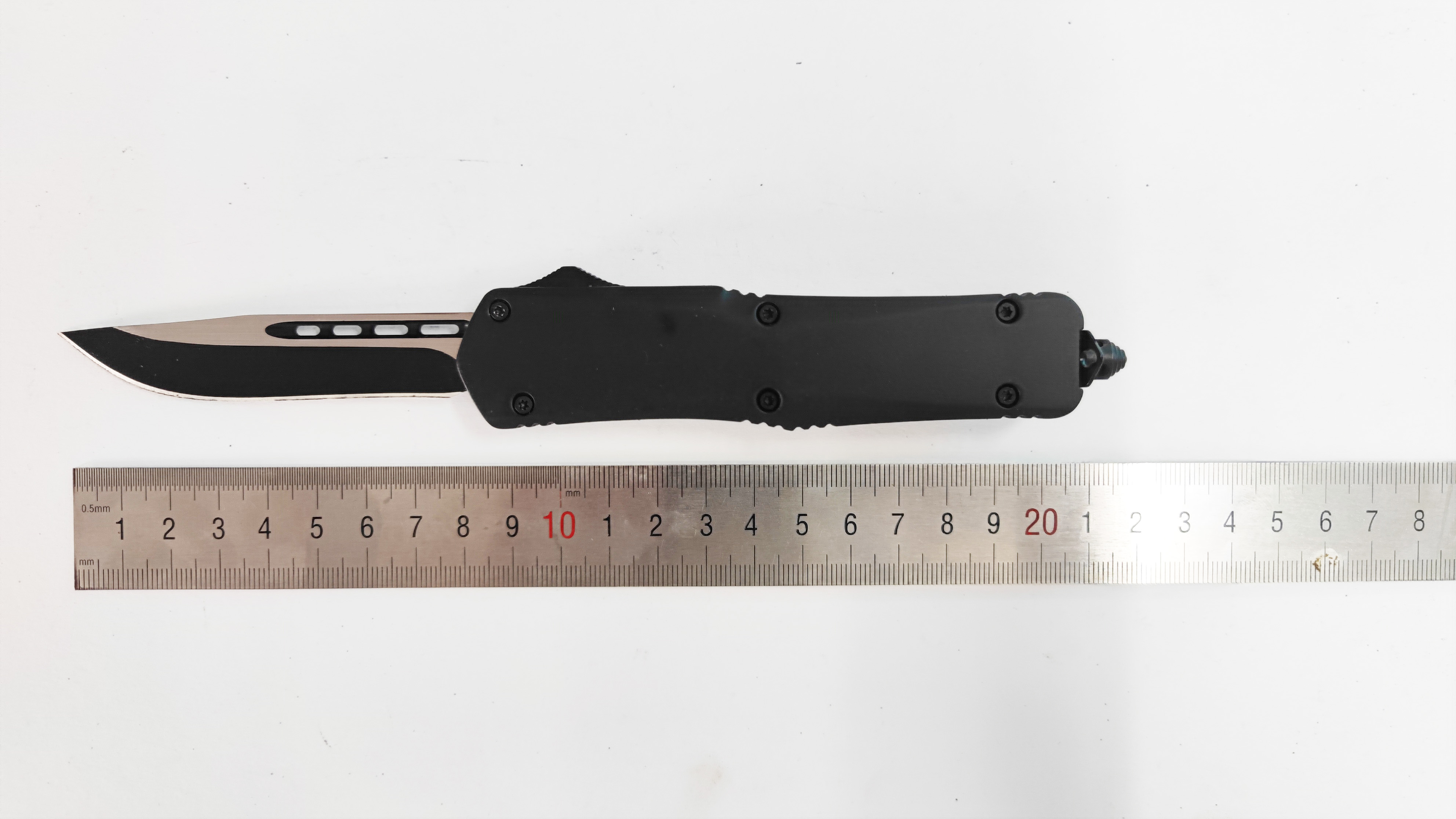 Drop Point Double-Edged Blade Double Action Knife Auto Otf Hunting Automatic Knives