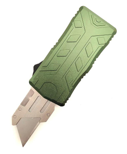Exchangeable Blade Case Opener Auto Otf Switchblade Utility Aluminum Retractable Cutting Knife Box Cutter Folding Knife