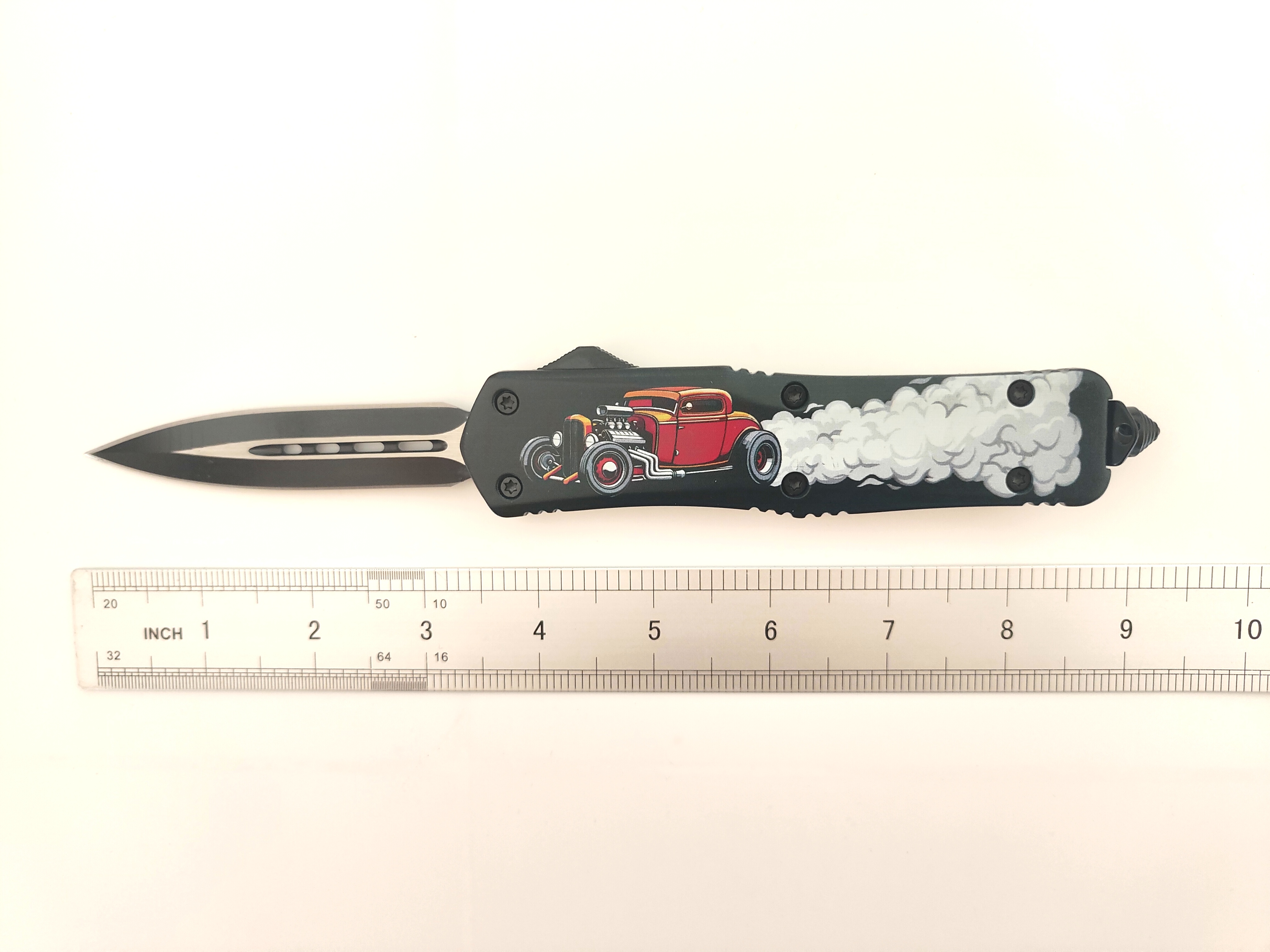Premium EDC Survival Combat XL Full-Size Out The Front Knife | Heavy Duty Tactical Auto Pocket Knife 