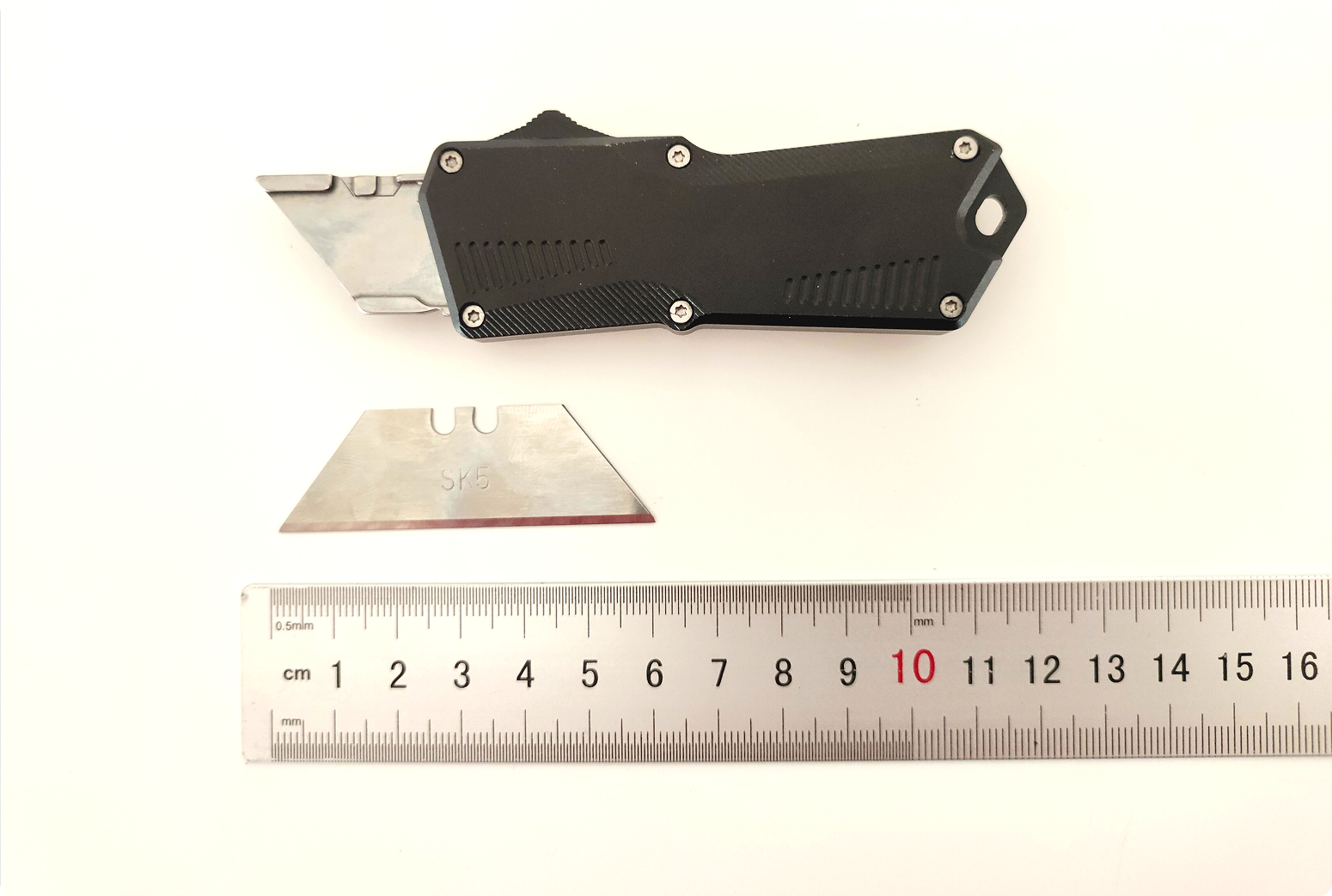 Apex Ring Box Cutter OTF Utility Knife Tactical Ring Knife Carton Opener Razor Knife - Stealth EDC Package Opener & Multi-Tool
