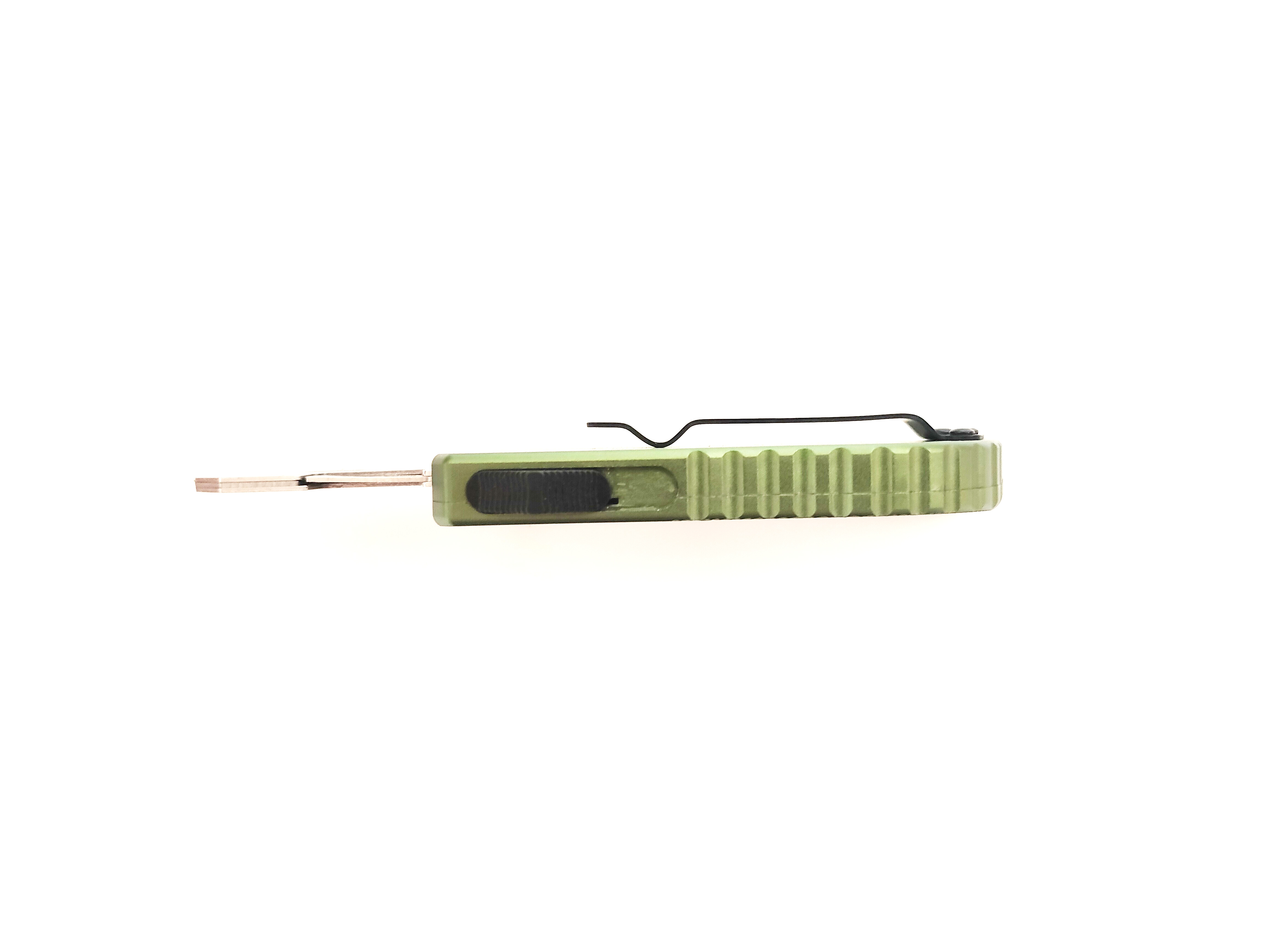 Custom OEM/ODM Aluminum Alloy OTF Utility Knife with Quick-Change Trapezoid Blade