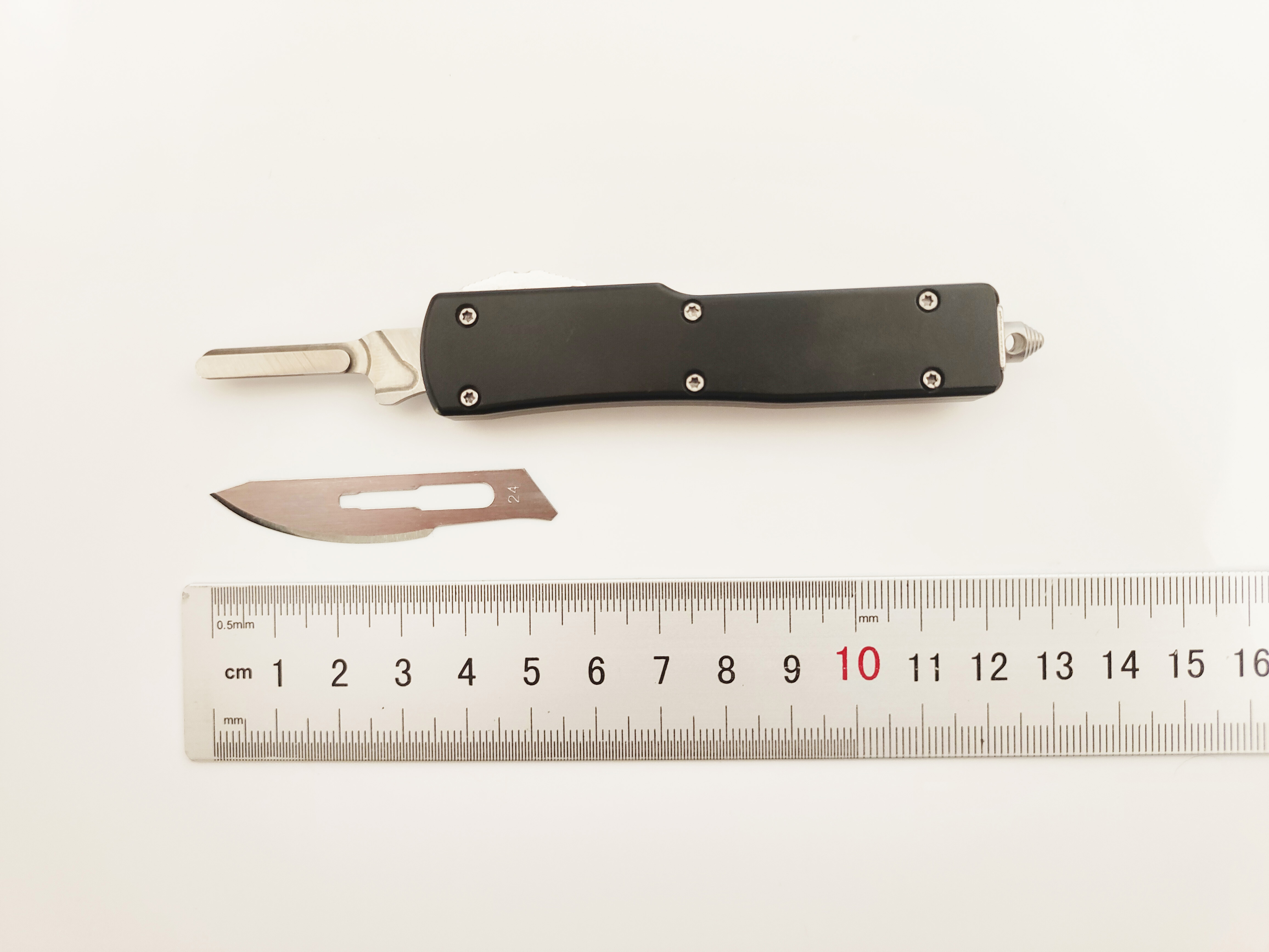 Tactical Slide Action Scalpel Knife | Compact Keychain EDC Utility Tool Bulk Supply