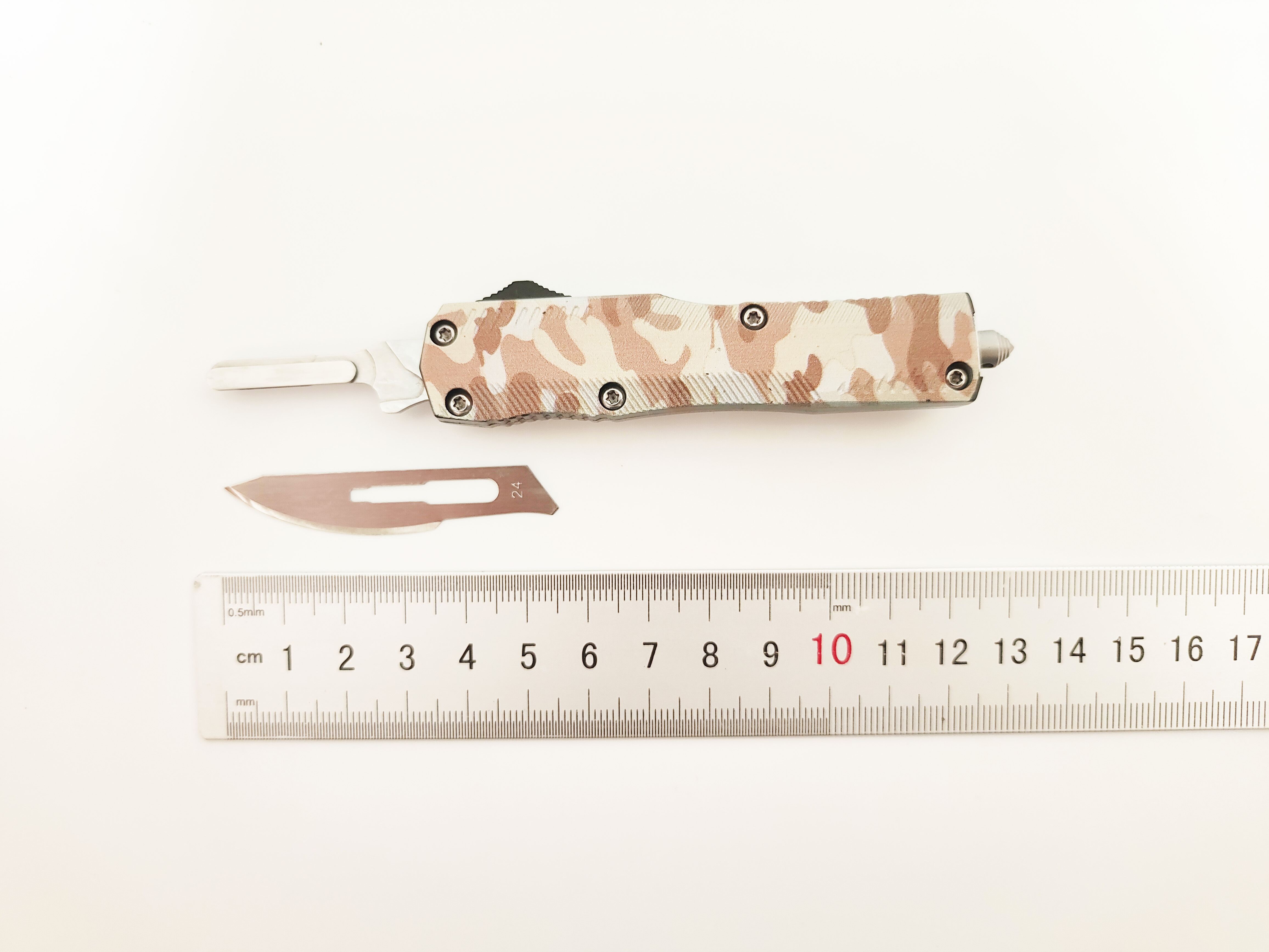 Wholesale OTF Scalpel Knife Factory | Replaceable #24 #23 Blade Double Action Out The Front Utility Pocket Knife Manufacturer