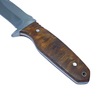Wholesale Classic Wood Handle Fixed Blade Hunting Knife – Full Tang Drop Point Field Knife with Safety Guard Manufacturer
