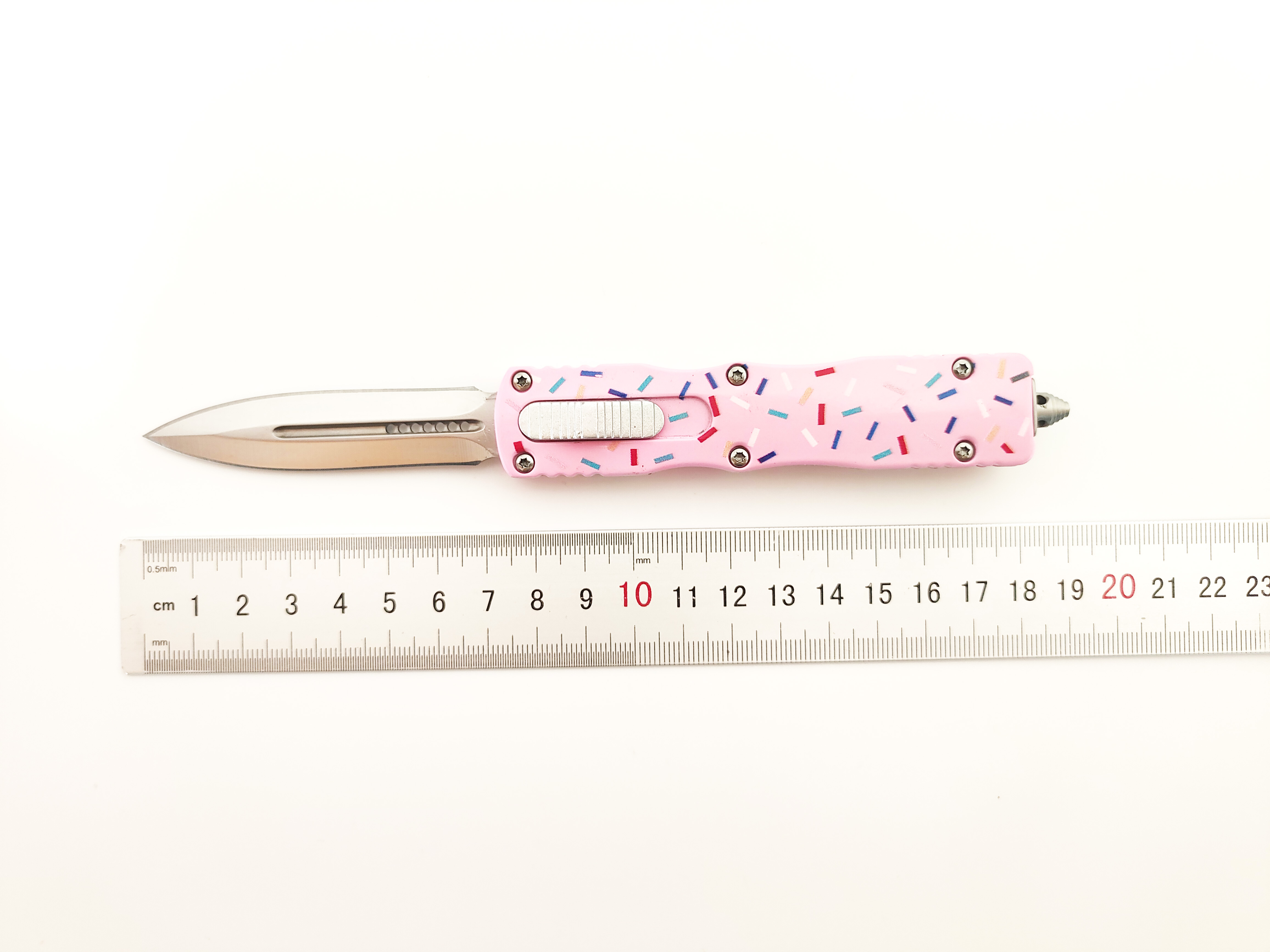 Small Tactical Donut Pocket OTF Knife | Double Action EDC Automatic Knife for Wholesale & B2B Bulk Orders