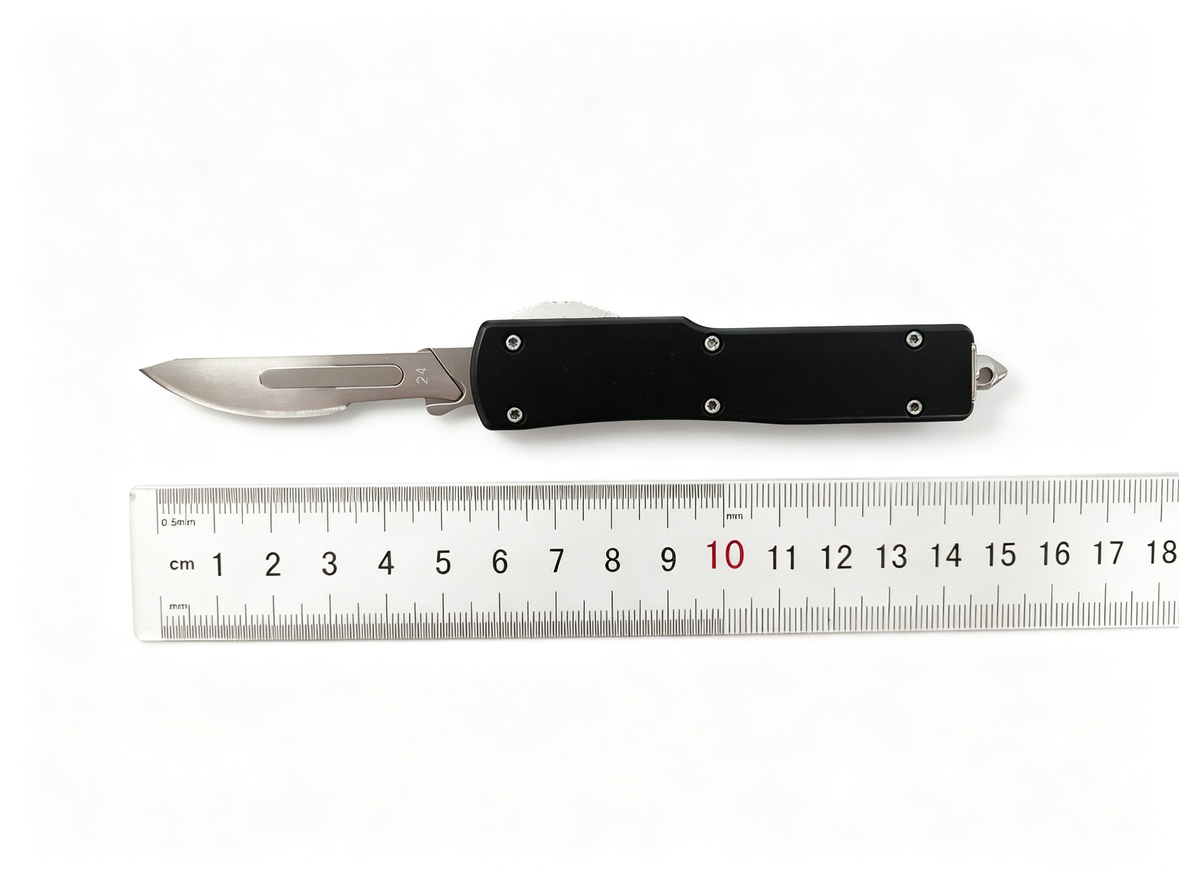 Tactical Slide Action Scalpel Knife | Compact Keychain EDC Utility Tool Bulk Supply