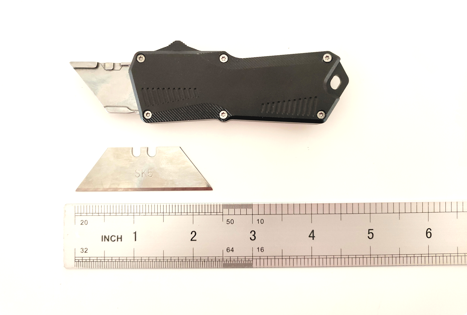 Apex Ring Box Cutter OTF Utility Knife Tactical Ring Knife Carton Opener Razor Knife - Stealth EDC Package Opener & Multi-Tool