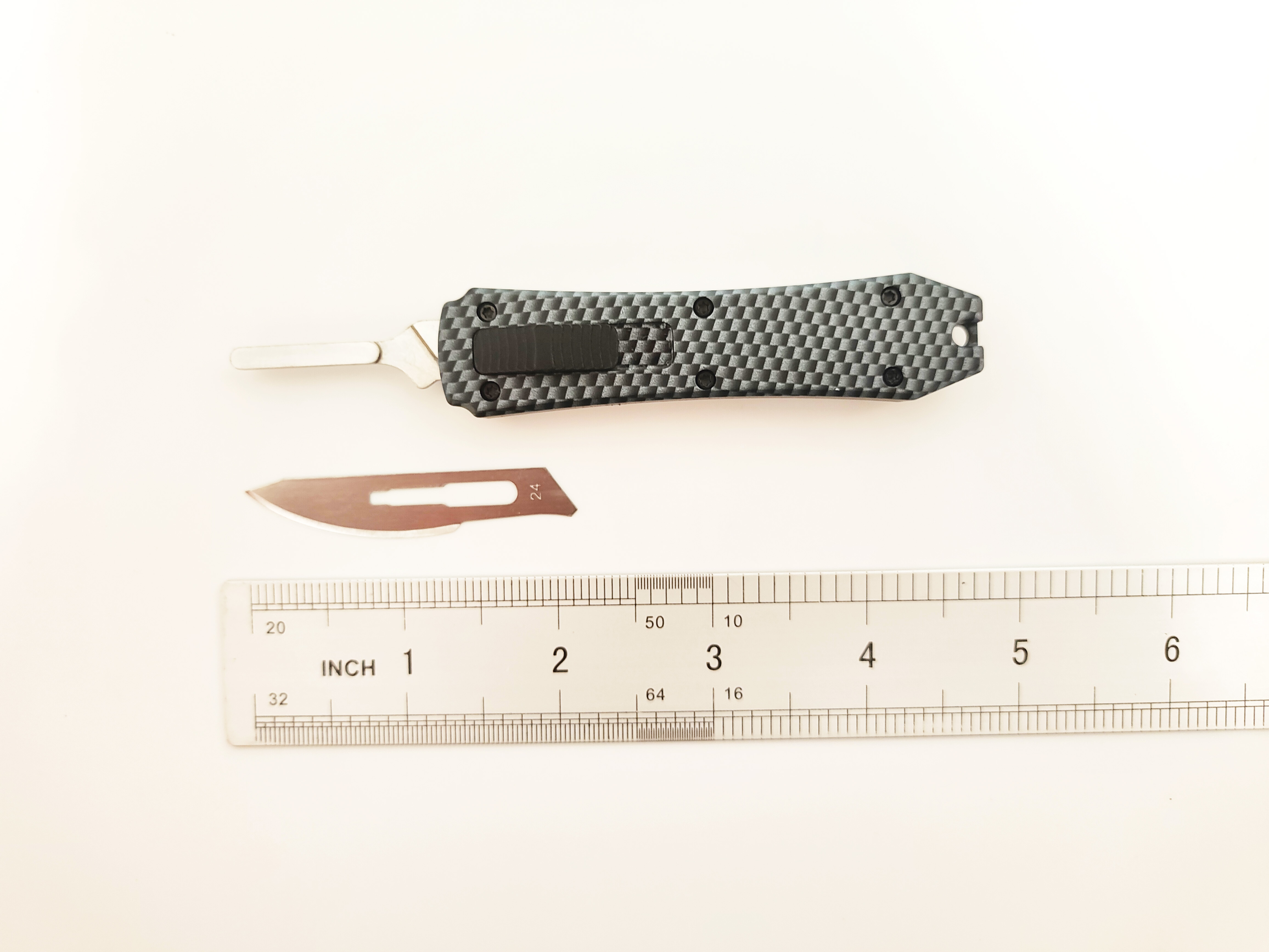 Mini OTF Pocket Scalpel Replaceable Surgical Blades Craft Dissection Factory Wholesale EDC Retractable Out The Front Scalpel Industrial Cutting Cutter
