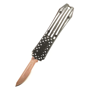 EDC Outdoor Automatic Utility OTF Scalpel Knife | CNC Aluminum Sliding Blade Craft Precision Cutting Packaging Industrial DIY Wholesale Bulk