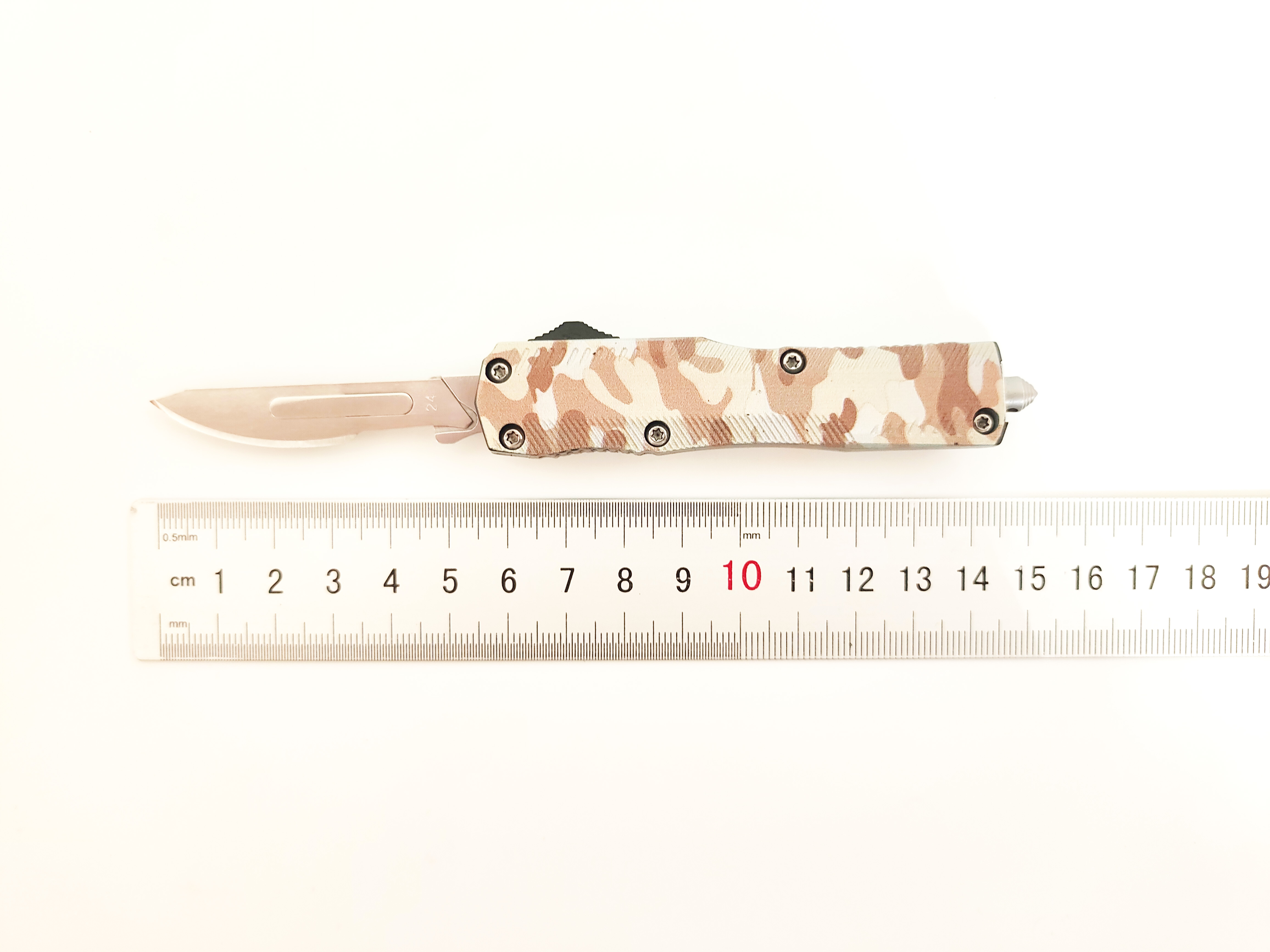 Wholesale OTF Scalpel Knife Factory | Replaceable #24 #23 Blade Double Action Out The Front Utility Pocket Knife Manufacturer