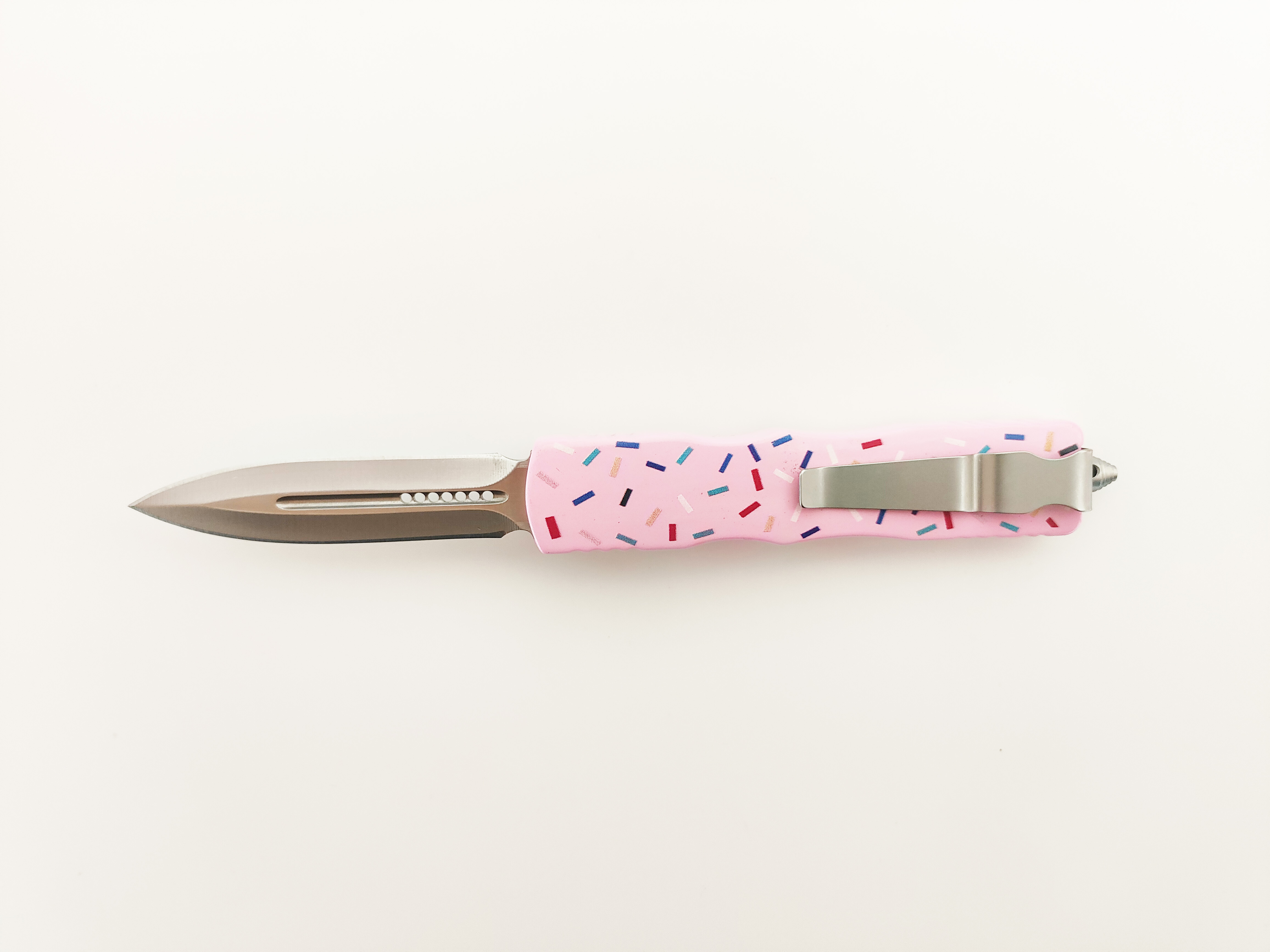 Small Tactical Donut Pocket OTF Knife | Double Action EDC Automatic Knife for Wholesale & B2B Bulk Orders