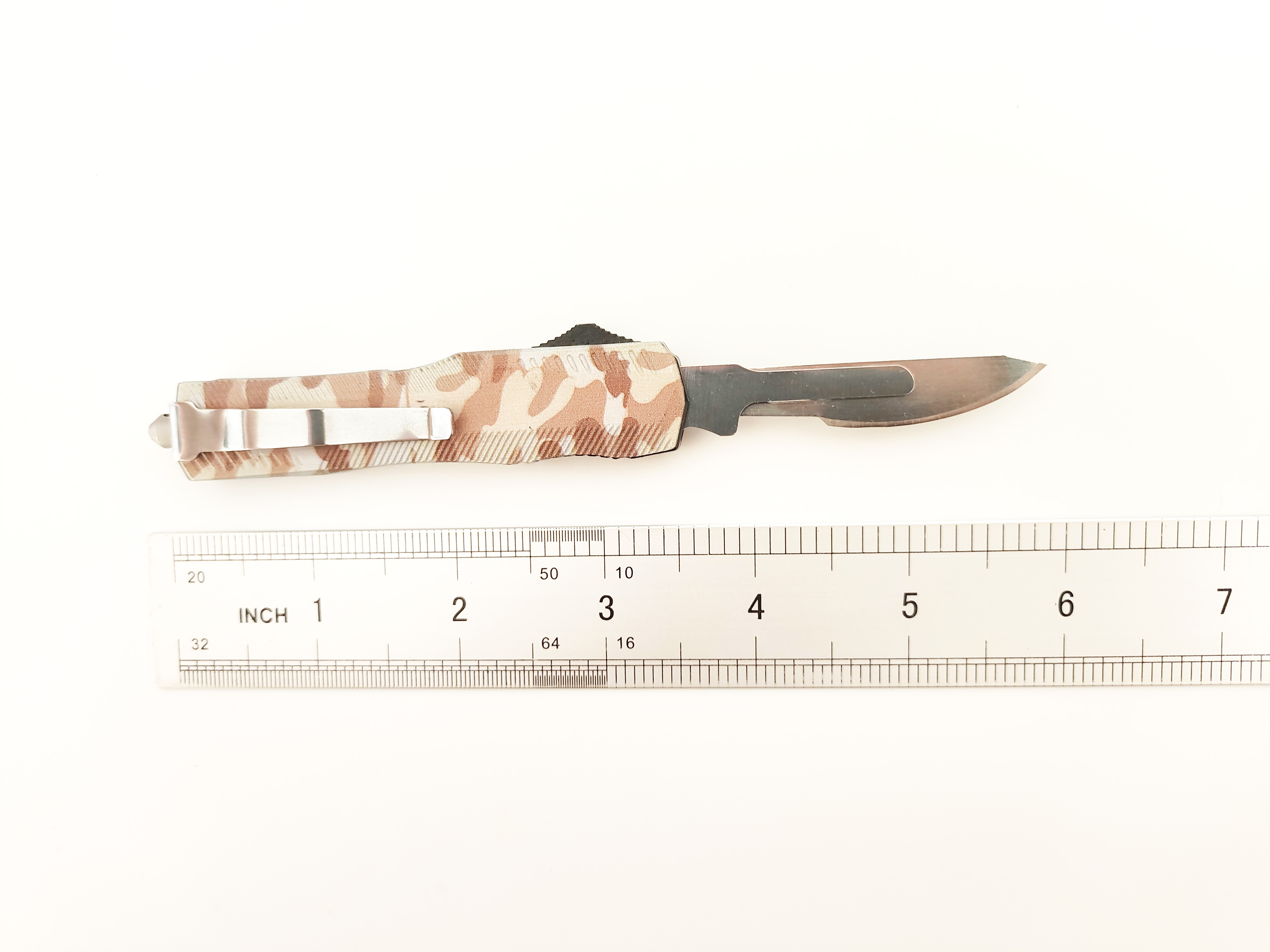 Wholesale OTF Scalpel Knife Factory | Replaceable #24 #23 Blade Double Action Out The Front Utility Pocket Knife Manufacturer
