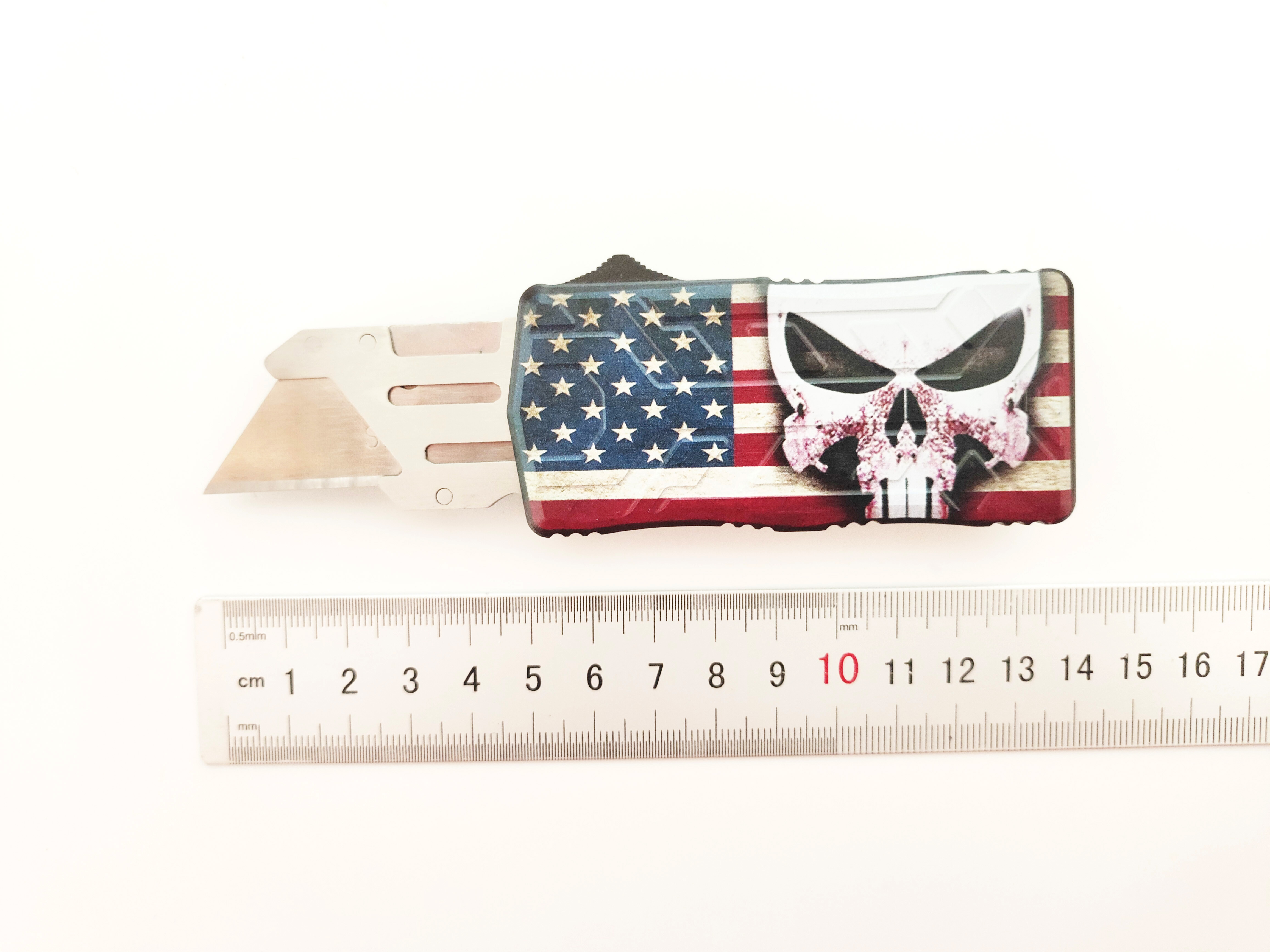Quick Change Out The Front Box Cutter Utility Sliding Razor Knife - Standard Blade CNC Aluminum Pocket Clip 
