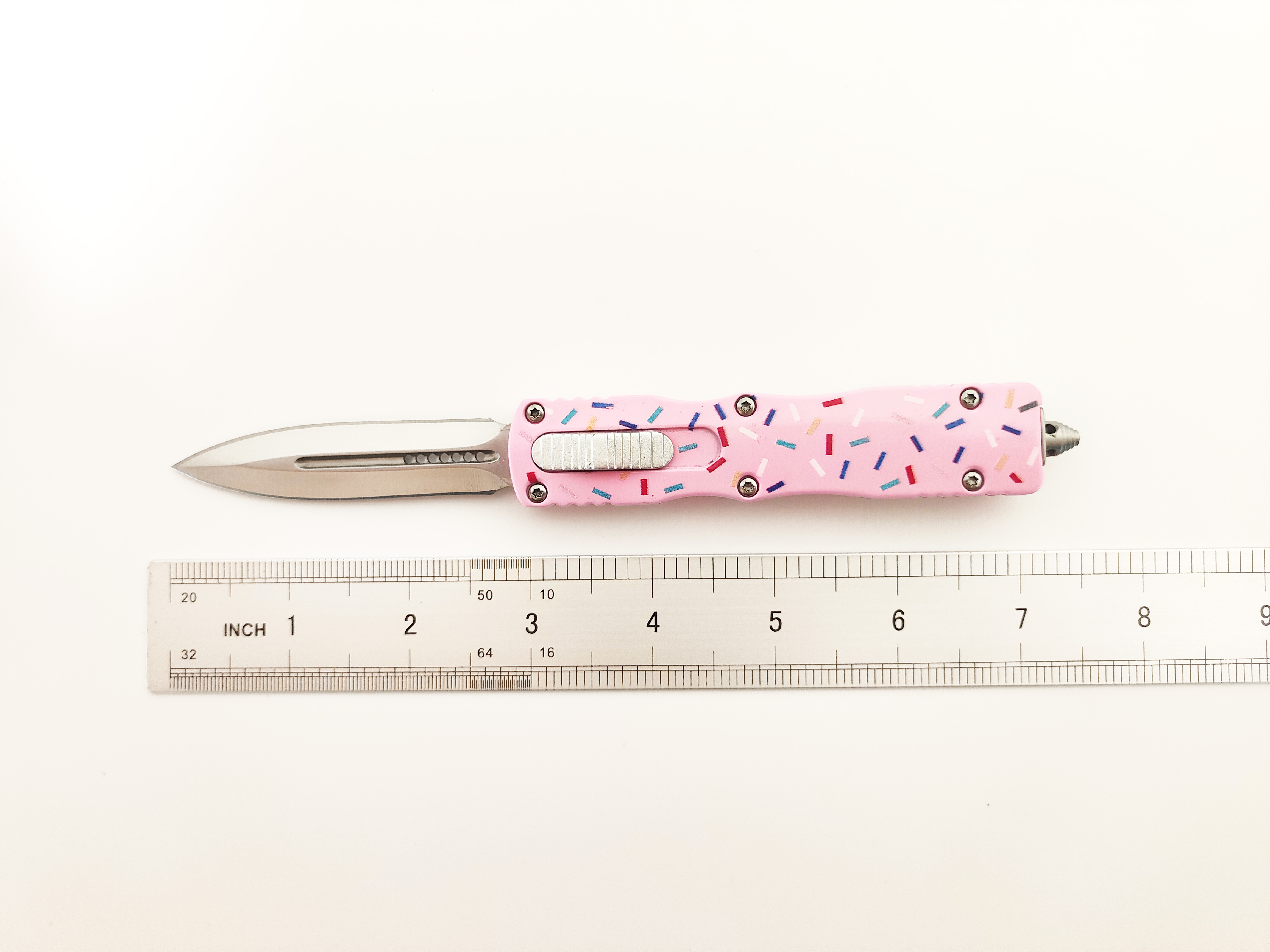 Small Tactical Donut Pocket OTF Knife | Double Action EDC Automatic Knife for Wholesale & B2B Bulk Orders