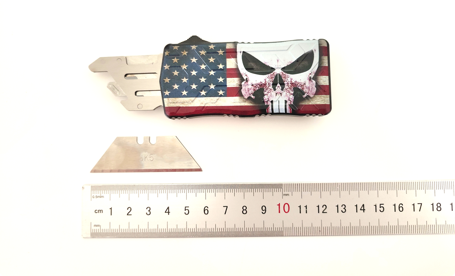 Quick Change Out The Front Box Cutter Utility Sliding Razor Knife - Standard Blade CNC Aluminum Pocket Clip 