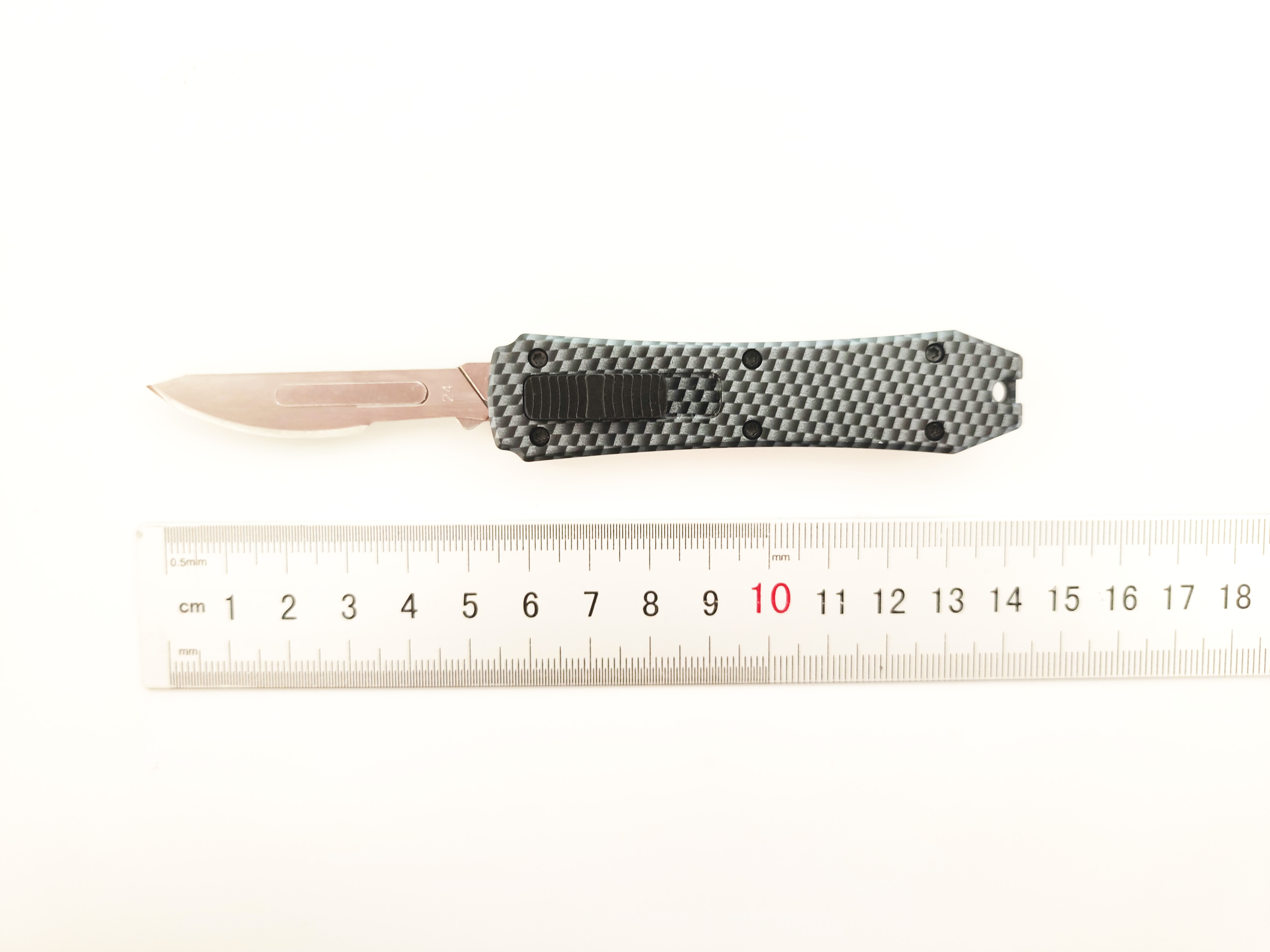 Mini OTF Pocket Scalpel Replaceable Surgical Blades Craft Dissection Factory Wholesale EDC Retractable Out The Front Scalpel Industrial Cutting Cutter