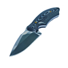 Fixed Blade EDC Outdoor Tactical Backup Knife Hunting Compact Full Tang Fixed Blade Micarta Handle Mirror Polished Spear Point 