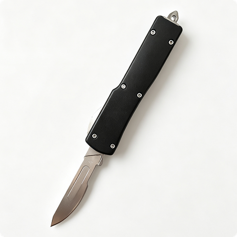 Tactical Slide Action Scalpel Knife | Compact Keychain EDC Utility Tool Bulk Supply