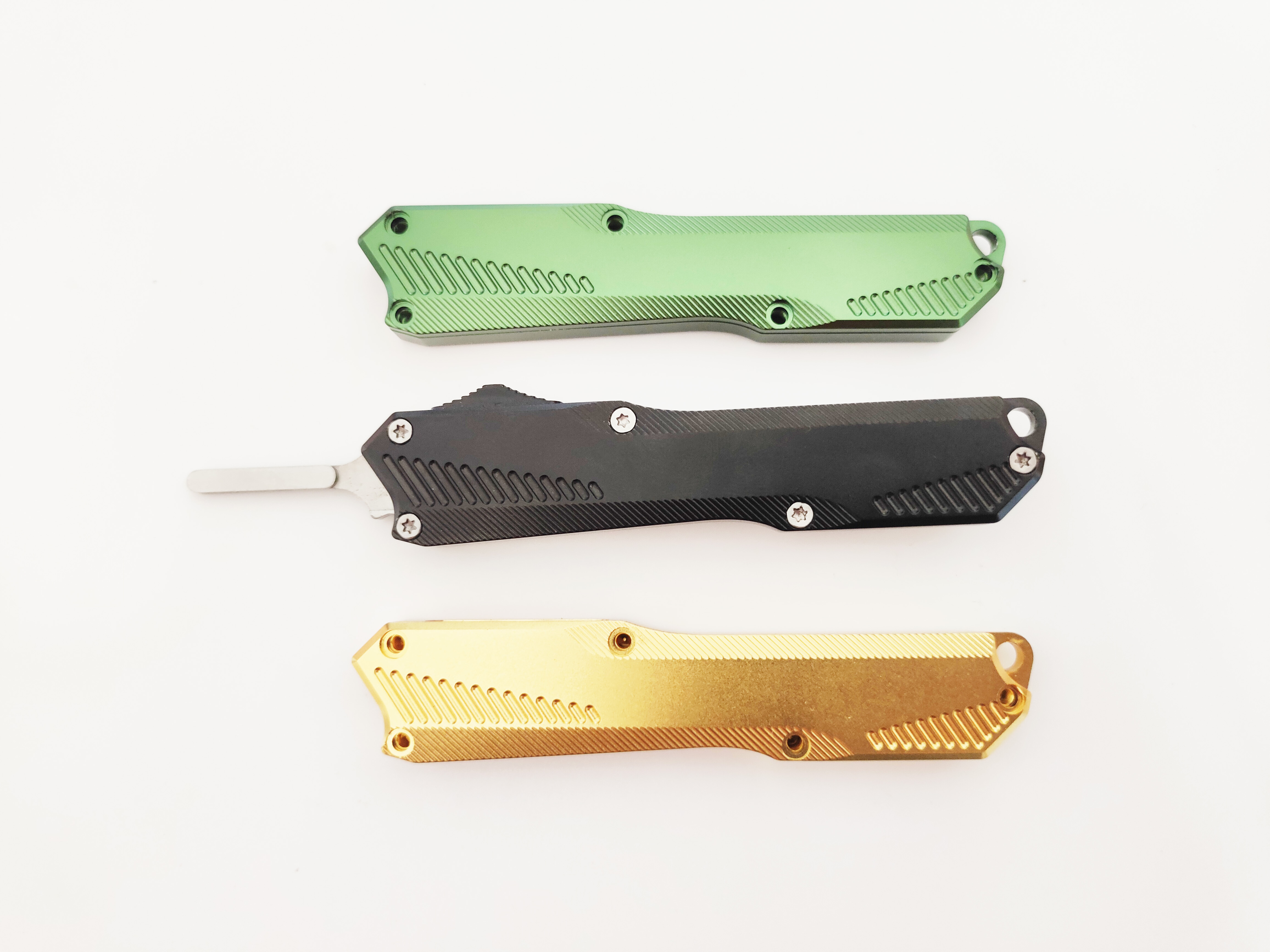 Wholesale #60 Replaceable Blade OTF Utility Knife | CNC Aluminum Handle Slide Out Safety OTF Scalpel EDC Hobby Art Pocket Knife for Industrial Cutting