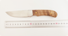 Custom 8 Inch Full Tang Fixed Blade Hunting Knife with Wood Handle & Steel Bolster, Drop Point Outdoor Bushcraft Knife OEM/ODM