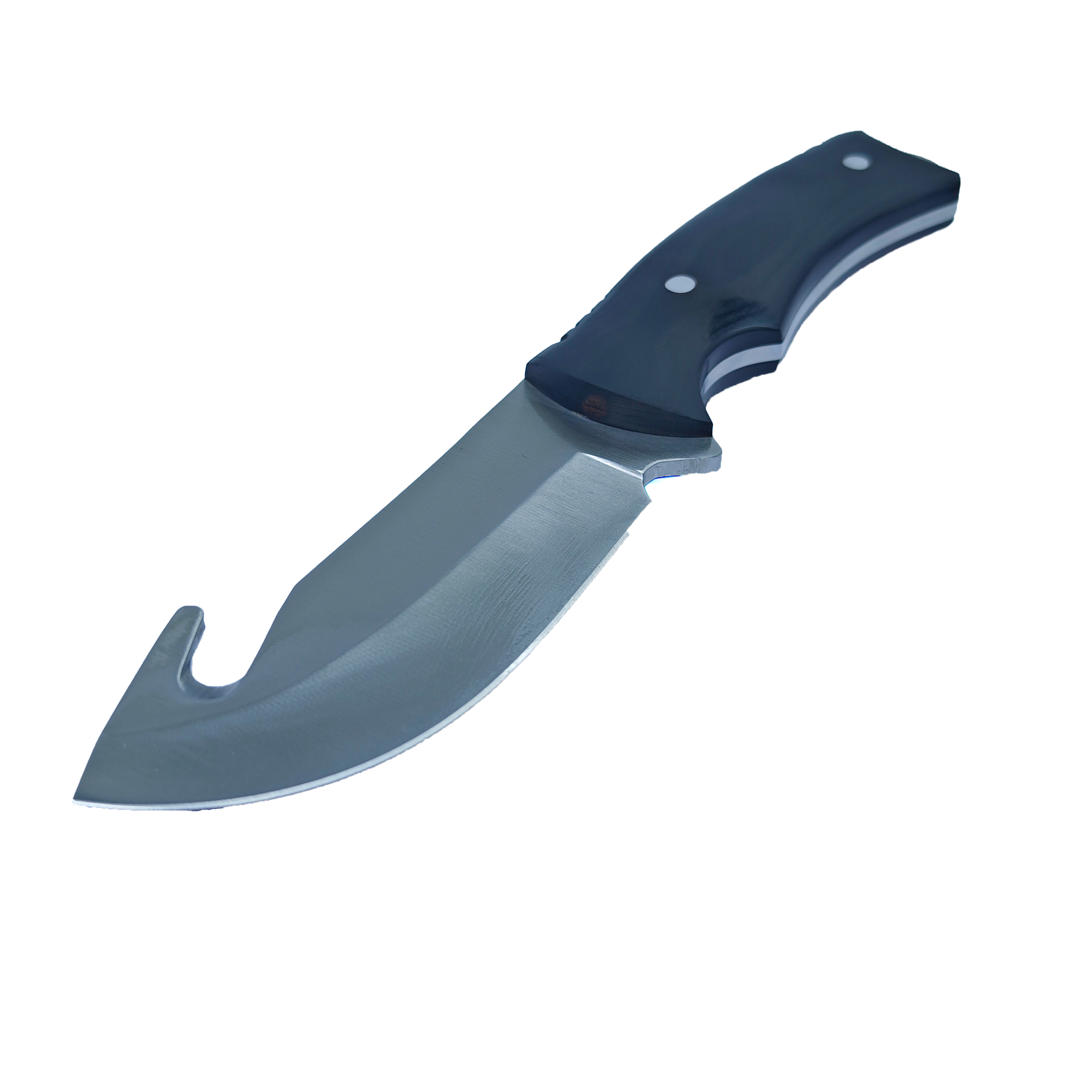 Custom Full Tang Fixed Blade Hunting Knife with Gut Hook, Heavy Duty Outdoor Skinner Knife for Field Dressing OEM/ODM