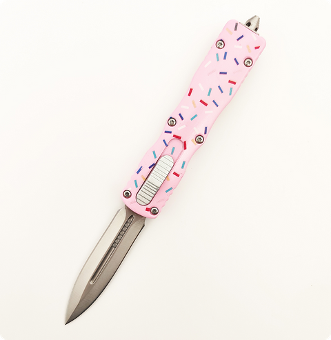 Small Tactical Donut Pocket OTF Knife | Double Action EDC Automatic Knife for Wholesale & B2B Bulk Orders