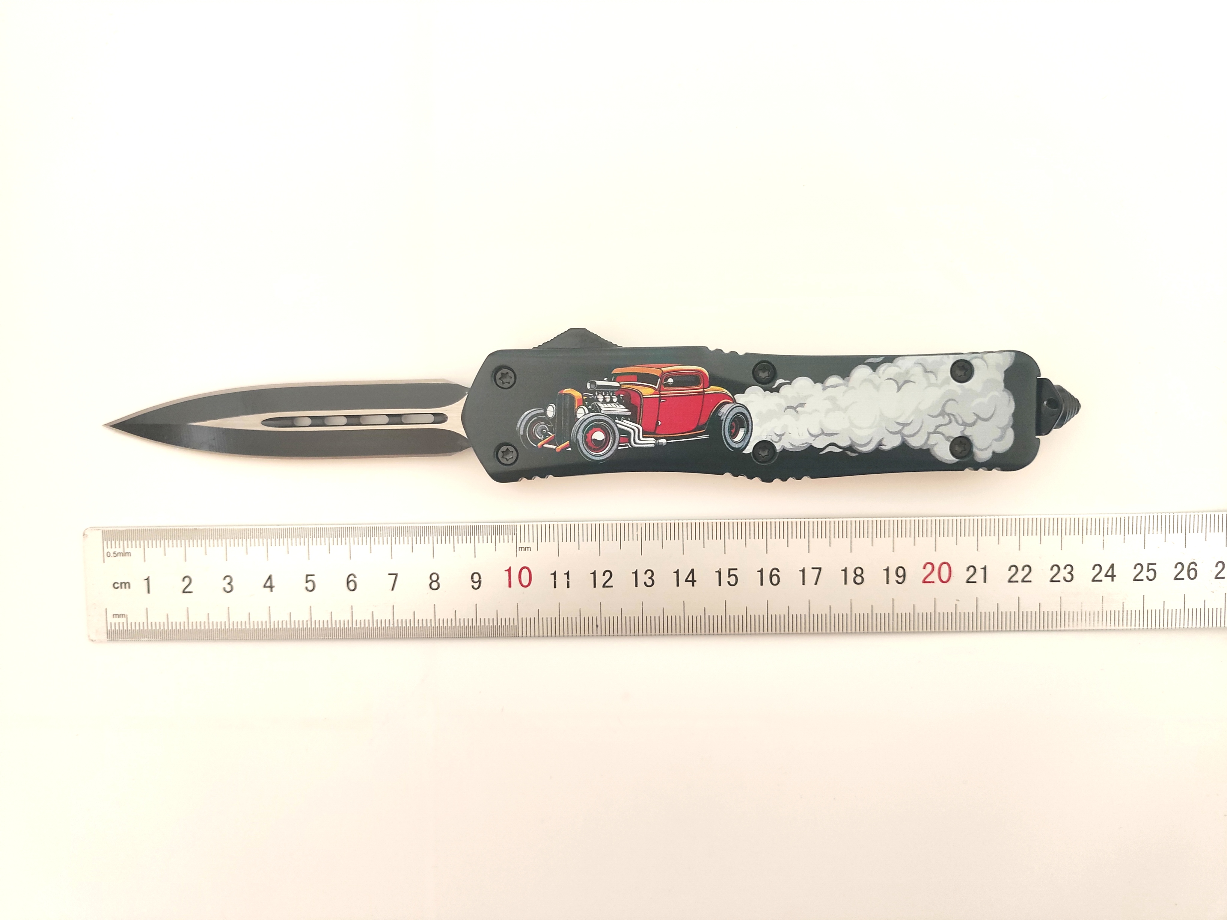 Premium EDC Survival Combat XL Full-Size Out The Front Knife | Heavy Duty Tactical Auto Pocket Knife 